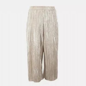 Marc New York champagne velvet velour wide leg pants